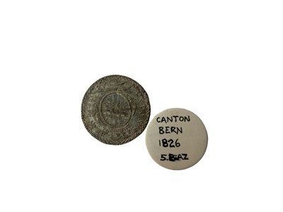 Lot 467 - Switz - Bern silver 5 Batzen Obv: Denomination in exergue 1826 AEF & very scarce (1 coin)