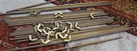 Lot 1626 - Quantity of antique brass stair rods and fixtures