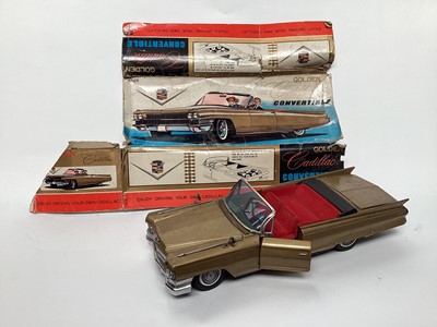 Lot 1939 - Rare 1960s Japanese Bandai tinplate Golden Cadillac with battery powered mechanism in original box