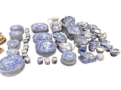 Lot 1103 - Extensive collection of Copeland Spode blue and white Italian pattern tea, coffee and dinner ware (qty)