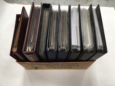 Lot 1463 - Collection of stamps in albums (two boxes)