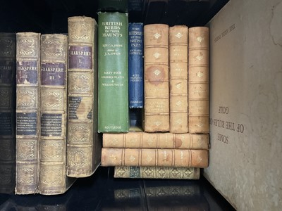 Lot 1727 - Collection of antique leather bound books and other antique books