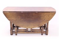 Lot 1641 - Good quality 17th century-style wake table -...