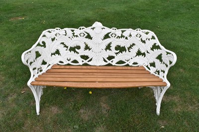 Lot 1566 - Victorian cast iron garden bench