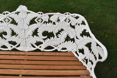 Lot 1566 - Victorian cast iron garden bench