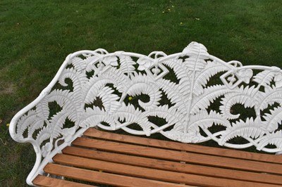 Lot 1566 - Victorian cast iron garden bench