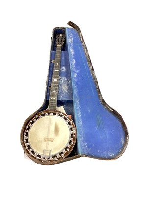 Lot 2206 - New Windsor Patent Zither banjo in case