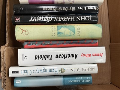 Lot 1729 - Modern signed first editions, including titles by Hilary Mantel, Stephen Fry, Michael Palin, Michael Dibdin, James Elroy (2 books), Walter Mosley, Margaret Atwood, John Harvey. (9) and other 20t...