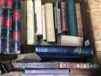 Lot 1731 - Decorative bindings and antiquarian books. (2 boxes)