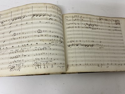 Lot 1737 - Composer Giovanni Paisiello (1740-1816) an early hand written music manuscript F122