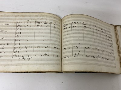 Lot 1737 - Composer Giovanni Paisiello (1740-1816) an early hand written music manuscript F122