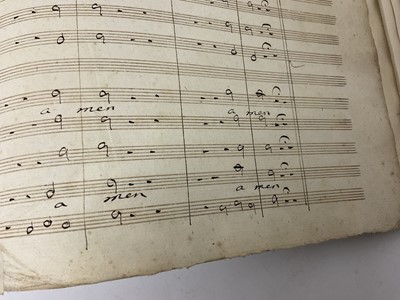 Lot 1737 - Composer Giovanni Paisiello (1740-1816) an early hand written music manuscript F122