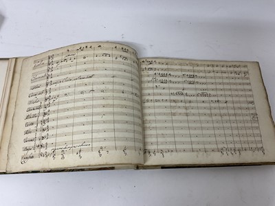 Lot 1737 - Composer Giovanni Paisiello (1740-1816) an early hand written music manuscript F122