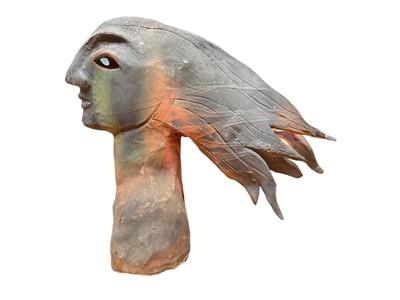 Lot 1157 - John McGill sculpture entitled Victory Nike, 16cm high