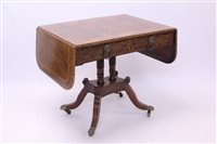 Lot 1656 - Regency mahogany and coromandel crossbanded...