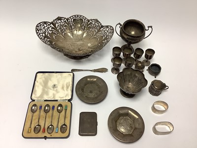 Lot 288 - Collection of miscellaneous 20th century silver