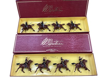 Lot 1935 - Three Britians Toy Soldier Sets 8958 The Lanarkshire Yeomantry. 8959 5th Royal Irish Lancers, 00135 Queens Own Corps of Guides, all boxed