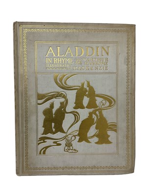 Lot 1740 - Mackenzie Thomas - Aladdin and His Wonderful Lamp in Rhyme, by Arthur Ransome, Nisbet & Co, 1920, Limited edition 41 / 250 copies, signed by the artist