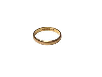 Lot 142 - 22ct gold wedding ring (Birmingham 1927)