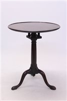 Lot 1671 - Fine George II mahogany Wine table, the solid...