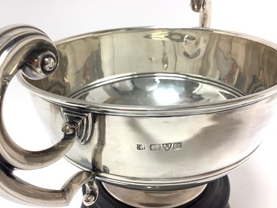Lot 254 - Of Submarine interest: Early 20th century silver trophy cup on stand