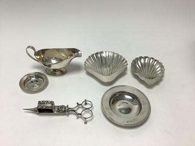 Lot 295 - A selection of miscellaneous silver and white metal.