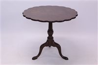 Lot 1675 - George III mahogany supper table, the...