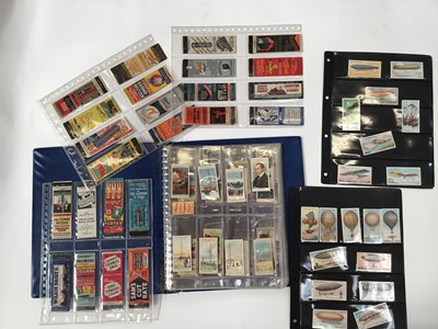 Lot 1441 - Cigarette cards selection including 1909 Lambert & Butler Wireless & Telegraphy, Churchmans Queen Mary (large card) Sunripe Wireless Telephony, Wills Aviation etc, plus a collection of f...