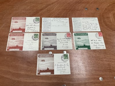 Lot 1443 - Aviation collection of postcards including Doncaster Aviation meeting 1909, Bleriot Monoplane flown by Paul de Lesseps (x4), Blackpool Flying Carnival McArdle in flight plus others, First UK Aer...