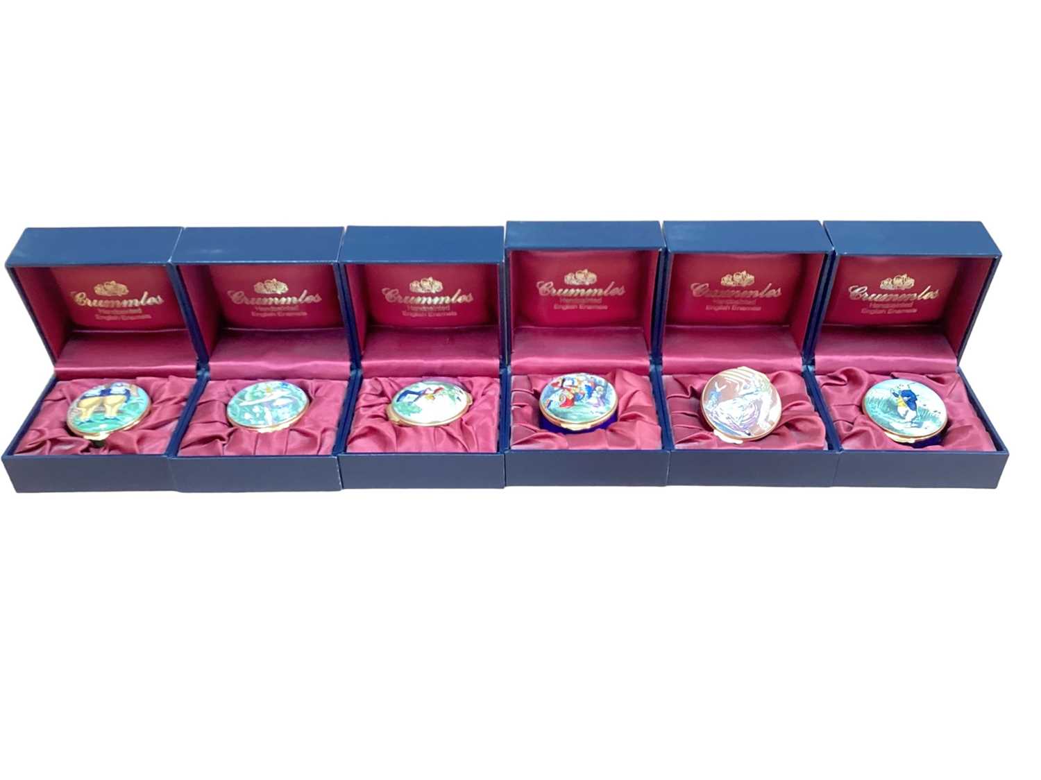 Lot 67 - Collection of six Crummles limited edition Alice in Wonderland boxes