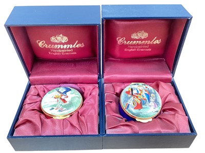 Lot 67 - Collection of six Crummles limited edition Alice in Wonderland boxes