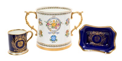 Lot 57 - T.M. King George VI and Queen Elizabeth Coronation 1937 Coalport mug and dish (2)