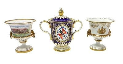 Lot 60 - The Wedding of H.R.H. Prince Charles to Lady Diana Spencer 1981, Royal Crown Derby commemorative two handled urn