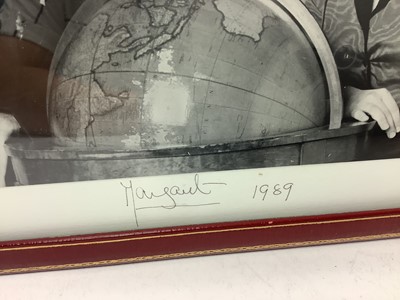 Lot 2 - H.R.H. The Princess Margaret, Countess of Snowdon, fine signed presentation black and white portrait photograph of the Princess with her two children, Lady Sarah Chatto and David Armstrong-Jones...
