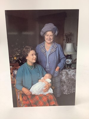 Lot 11 - H.M. Queen Elizabeth II and H.R.H. The Duke of Edinburgh, signed 1988 Christmas card with gilt embossed Royal cyphers to the interior cover, colour photograph to the cover of The Queen with an i...