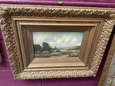 Lot 282 - Pair of late 19th / early 20th century oil on canvas landscapes