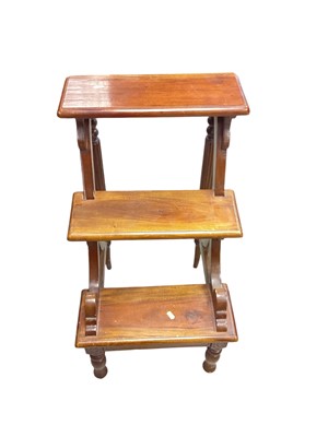 Lot 1339 - Set of Victorian-style library steps