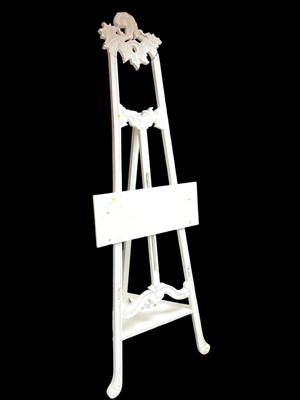 Lot 1331 - White painted easel