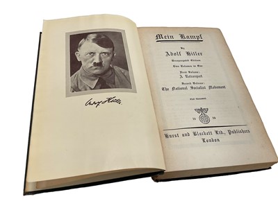 Lot 1773 - Adolf Hitler - Mein Kampf, 1939 English translation