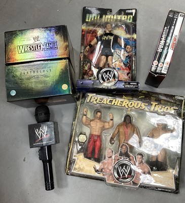 Lot 1972 - Two boxes of WWF wrestling figures in boxes, including Jakks