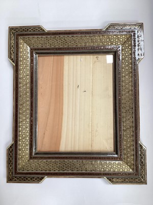 Lot 2534 - Indian inlaid easel backed frame