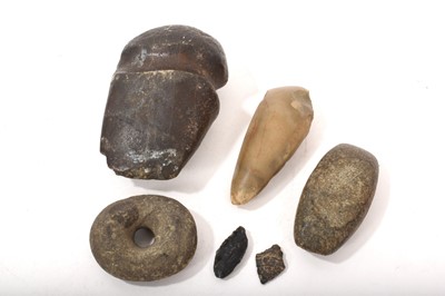 Lot 771 - A group of early stone tools, probably North American