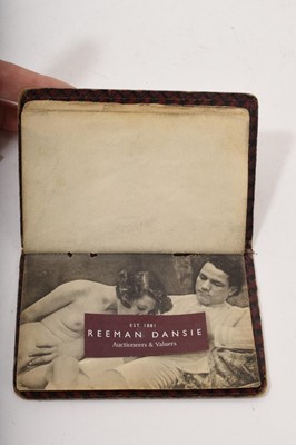 Lot 774 - A rare 1920s pocket-sized book of explicit pornography, 24 images in total
