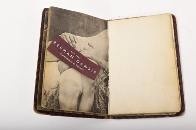 Lot 774 - A rare 1920s pocket-sized book of explicit pornography, 24 images in total
