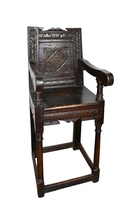 Lot 1243 - 17th century child's high chair