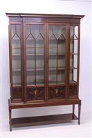 Lot 1699 - Edwardian mahogany and boxwood crossbanded...