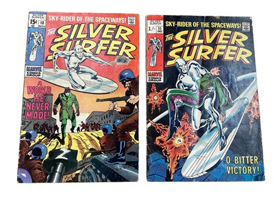 Lot 1747 - Marvel Comics Silver Surfer issues 10 and 11 (1969).