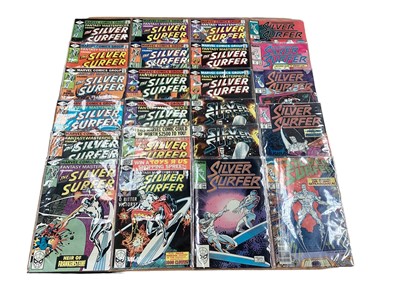 Lot 1748 - Marvel Comics Fantasy Masterpieces starring the Silver Surfer (1979 - 1980). Issues 1 - 14, missing 4 and 12. Together with two issues of Silver Surfer #1 (1982). Also later issues of Silver Sur...