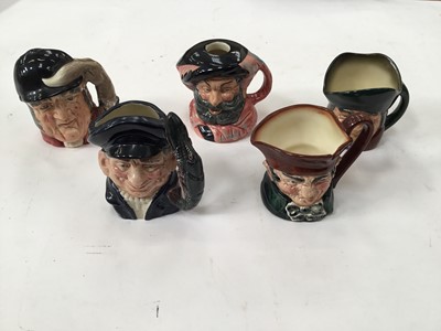 Lot 1265 - Collection of 20 Royal Doulton character jugs including King Edward VIII, Queen Elizabeth 1 of England, King Philip II of Spain and Christopher Columbus, some limited editions