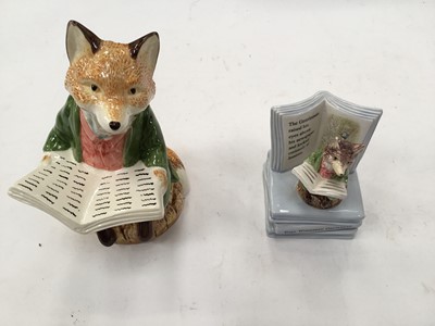 Lot 1270 - Ten Beswick and Royal Albert figures including Foxy Whiskered Gentleman, Mr Tod and Huntsman Fox